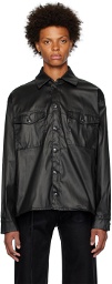 Ottolinger Black Oversized Denim Shirt