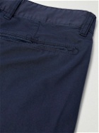 Massimo Alba - Winch2 Slim-Fit Straight-Leg Cotton-Blend Twill Trousers - Blue