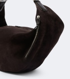 Lemaire Quiver Clip large suede shoulder bag