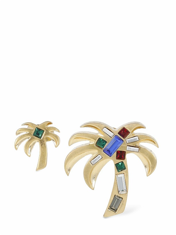 Photo: PALM ANGELS - Palm Brass Embellished Earrings