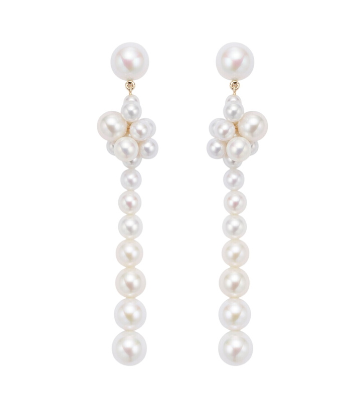 Photo: Sophie Bille Brahe Colonna Botticelli 14kt gold drop earrings with pearls