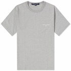 Comme Des Garçons Homme Men's Chest Logo T-Shirt in Top Grey