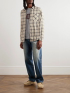Remi Relief - Checked Cotton-Flannel Shirt - Neutrals
