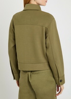 Vince Jersey-knit Jacket Olive