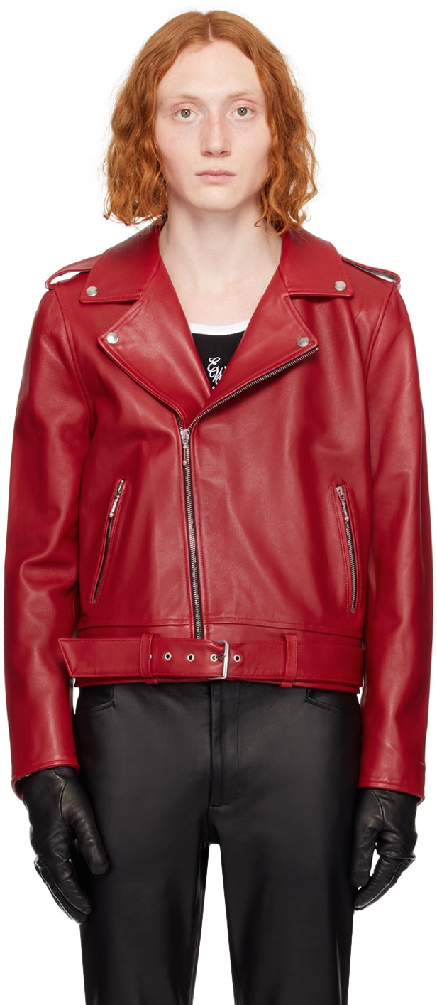Photo: Ernest W. Baker SSENSE Exclusive Red Leather Jacket