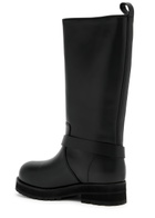 Off-white Off Track Leather Panelled Knee-high Boot Black