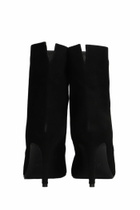 Via Roma 15 High Heels Ankle Boots In Black Suede