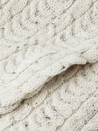 SOHO HOME - Fionn Cable-Knit Wool Blanket