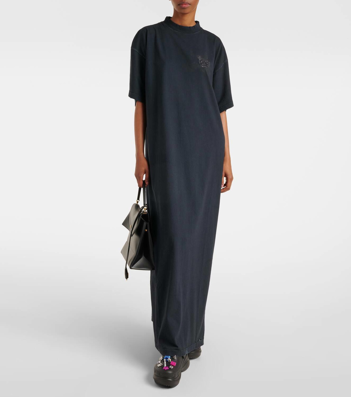 Balenciaga Logo cotton jersey T-shirt dress
