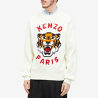Kenzo Men's Lucky Tiger Crew Knit in Off White