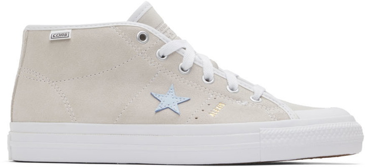 Photo: Converse Beige Alexis Sablone Edition One Star Pro Sneakers