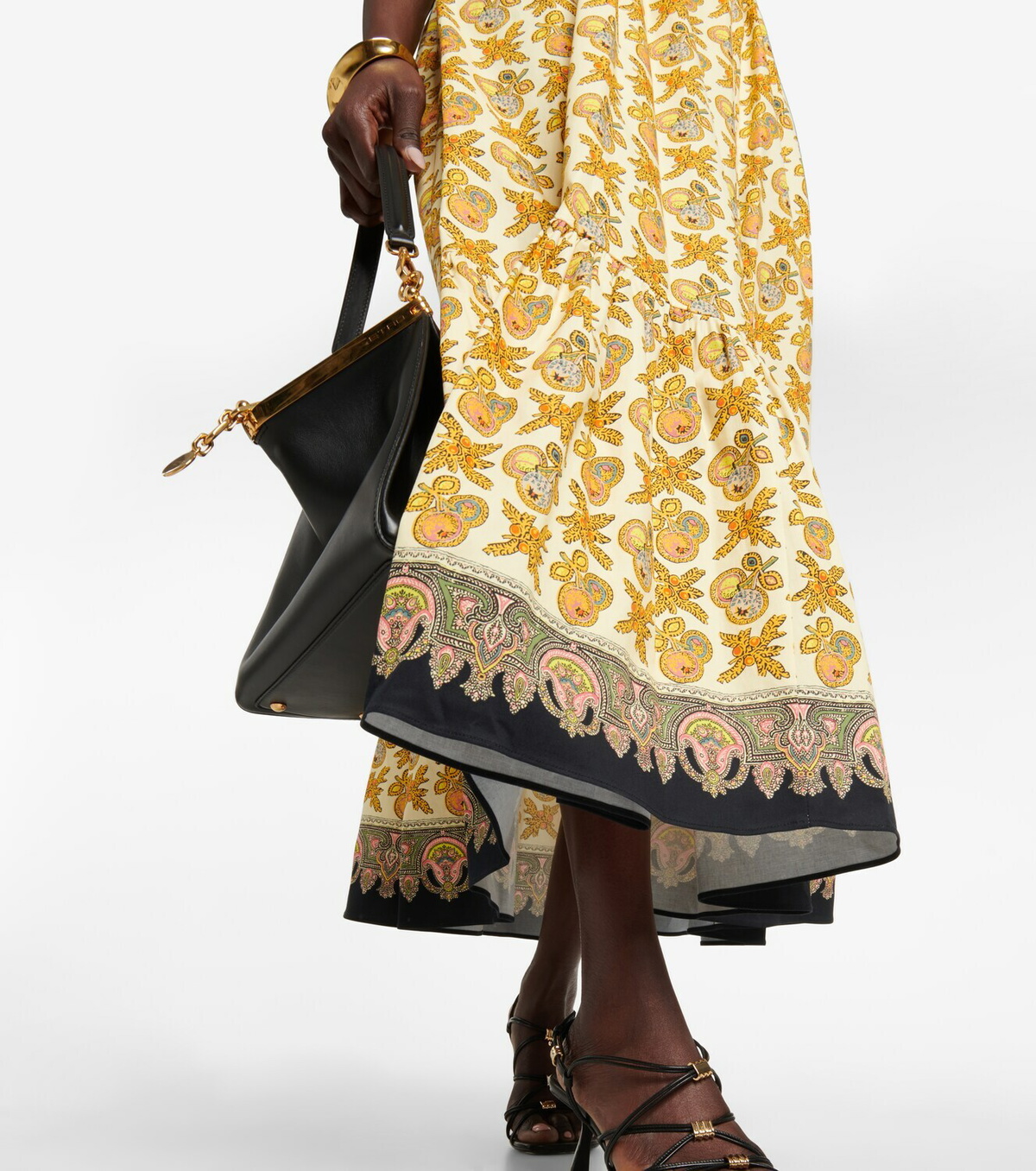 Etro - Printed cotton-blend poplin maxi dress