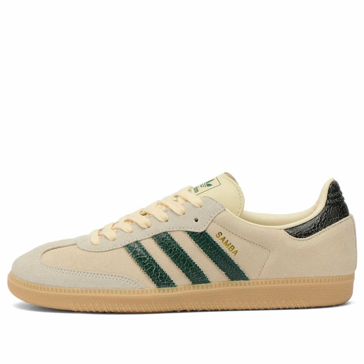 Photo: Adidas Men's Samba Og Sneaker in Cream White/Collegiate Green/Magic Beige