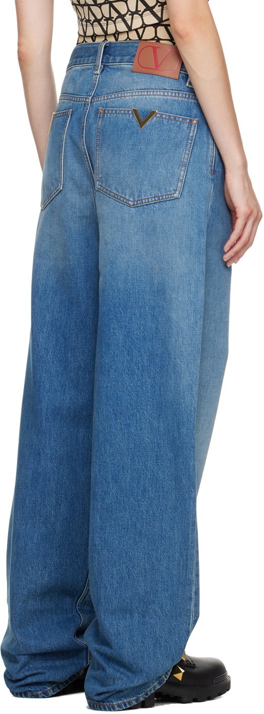 Valentino - Woman - Blue - Jeans