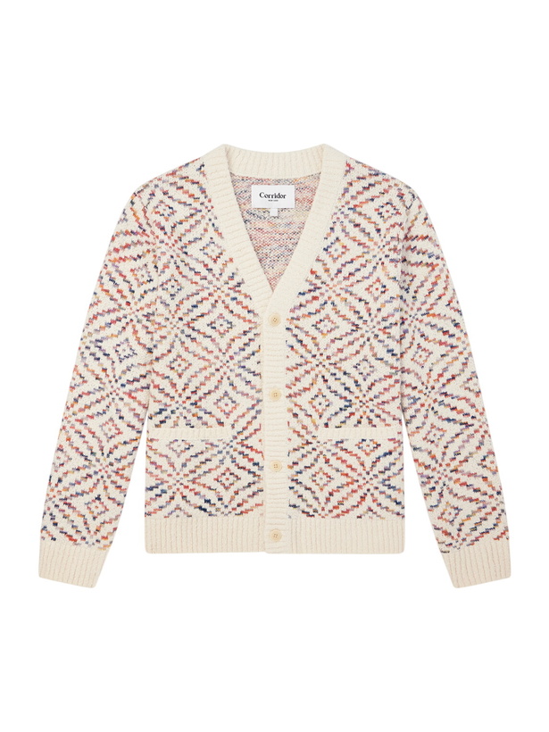 Photo: Corridor - Mandala Jacquard-Knit Pima Cotton Cardigan - Neutrals