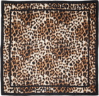 Marc Jacobs Brown Leopard Silk Scarf