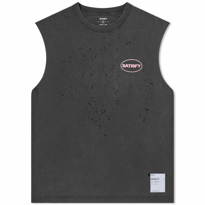 Photo: Satisfy Men's MothTech™ Muscle T-Shirt in Aged Black