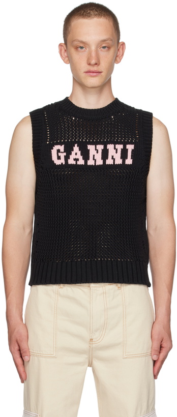 Photo: GANNI Black Rope Vest