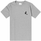 Isabel Marant Men's Zafferh Small Logo T-Shirt in Light Grey