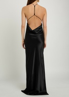 Delos Anais Satin Maxi Dress Black