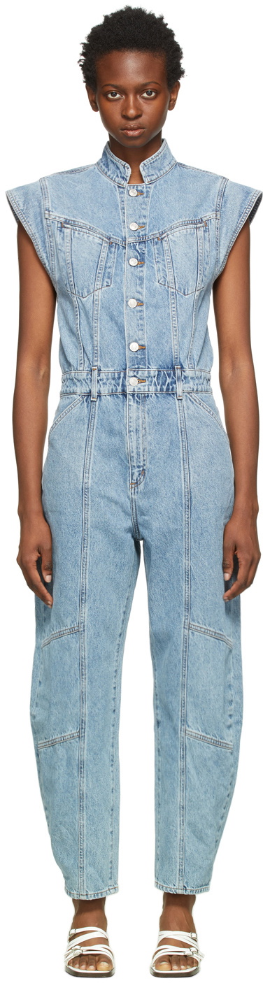 AGOLDE Blue Denim Mara Jumpsuit