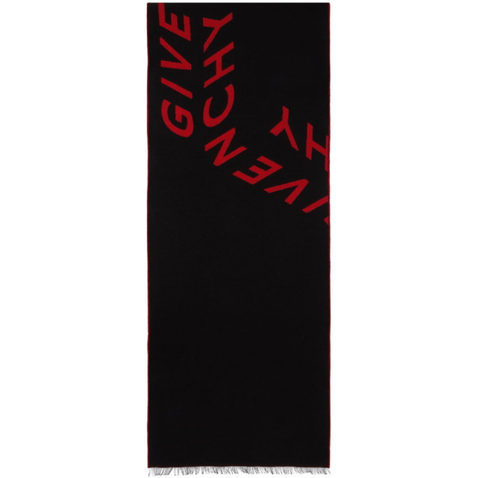 Photo: Givenchy Black and Red In A Box Scarf