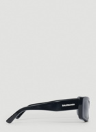 Balenciaga - Classic Rectangular Sunglasses in Black