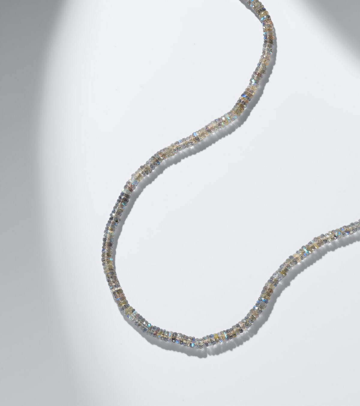 Sydney Evan 14kt gold beaded necklace with quartz and diamonds