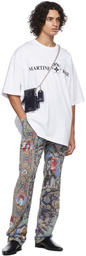 Martine Rose Blue Graphic Trousers