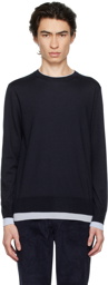 Gabriela Hearst Navy Wells Reversible Sweater