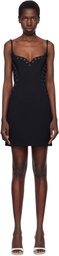Paris Georgia Black Eyelet Heart Minidress