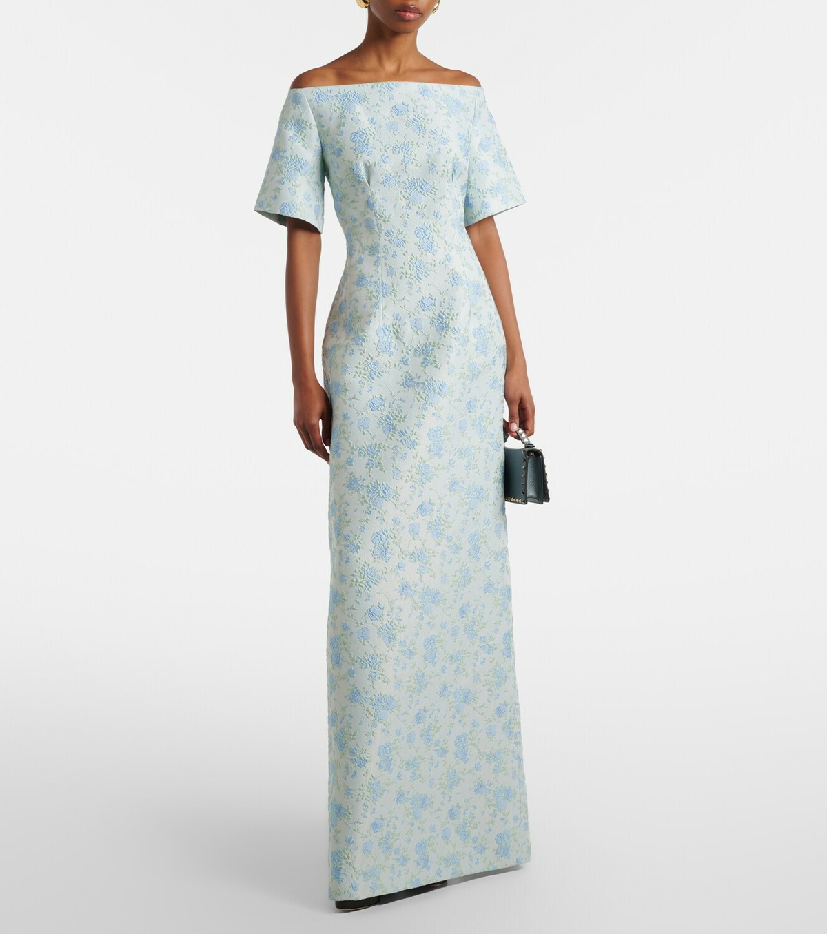 Markarian Gilda floral brocade gown