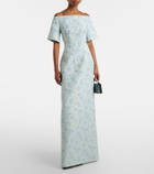 Markarian Gilda floral brocade gown