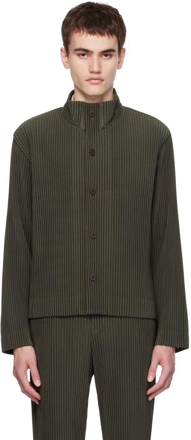 HOMME PLISSE TAILORED PLEATS 1 カーキ 1