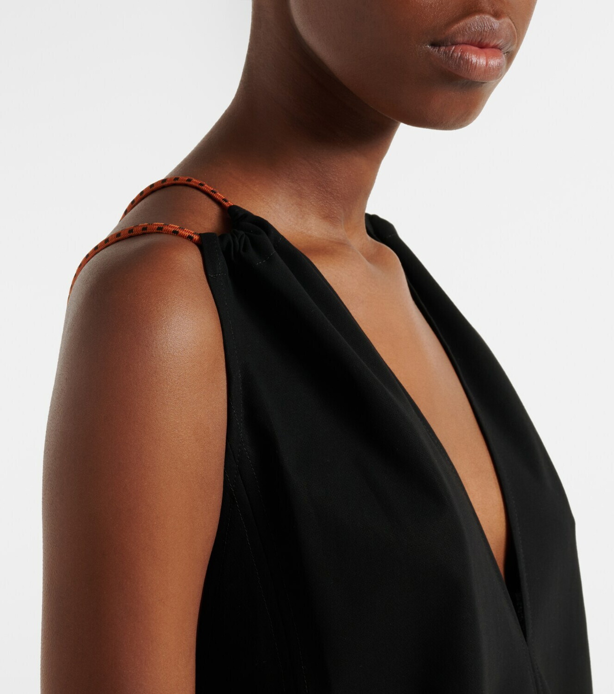 Plan C Cotton crêpe jumpsuit