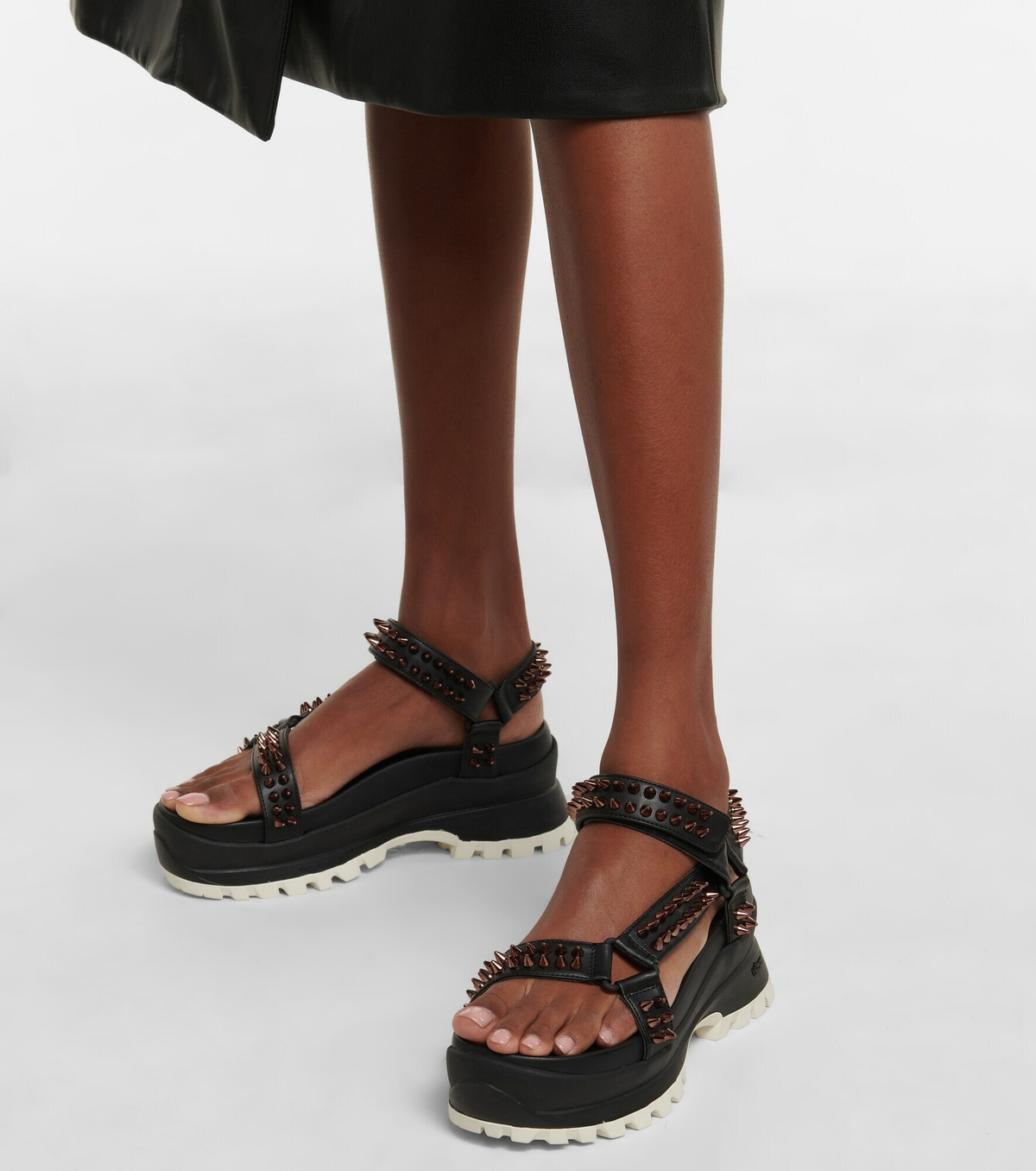 【送料&関税込】Stella McCartney Trace Sandals Stella McCartney - Trace embellished platform sandals Stella