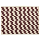 HAY Shift Kelim Rug - 140x200cm in Burgundy 