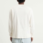 Dickies Men's Long Sleeve Waffle T-Shirt in Egret