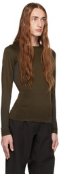 GR10K Brown Crewneck Long Sleeve T-Shirt