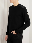 Belstaff - Kerrigan Ribbed Panelled Merino Wool Sweater - Black