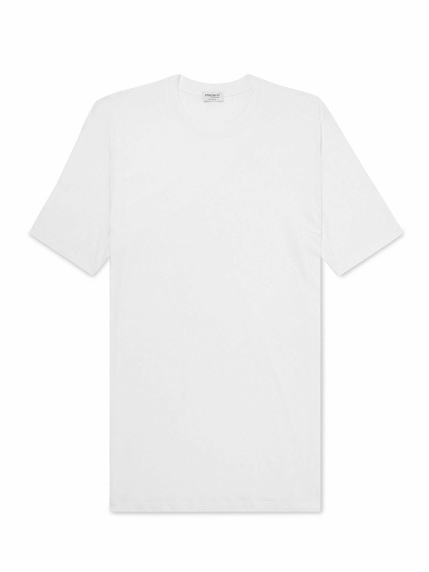 Photo: Zimmerli - Pureness Stretch-Micro Modal T-shirt - White