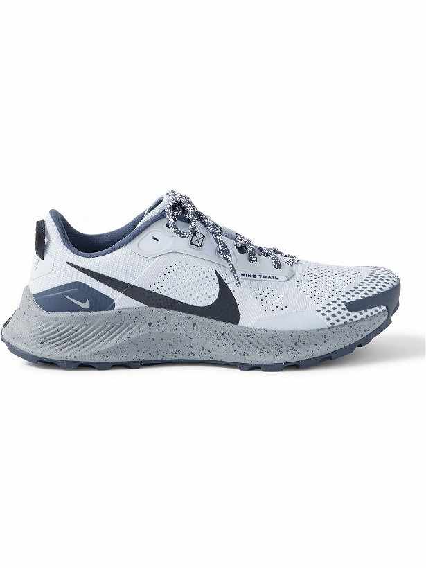 Photo: Nike Running - Pegasus 3 Mesh Trail Running Sneakers - Gray