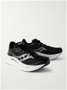 Saucony - Endorphin Speed 4 Rubber-Trimmed Mesh Sneakers - Black