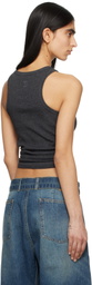 Magda Butrym Gray Knotted Tank Top