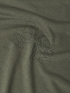 Portal - Lateral Peak Logo-Print Recycled-Jersey T-Shirt - Green