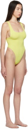 Reina Olga Yellow Scrunch Ruby One-Piece Swimsuit