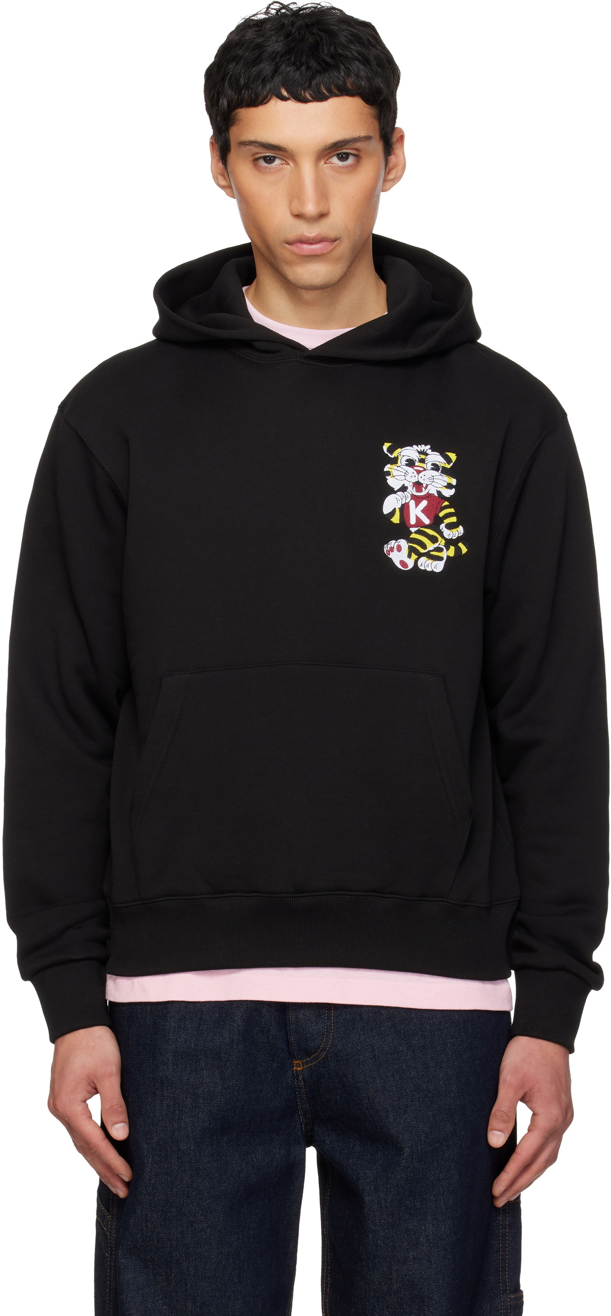 Kenzo Black Classic Tiger Zip Hoodie Kenzo