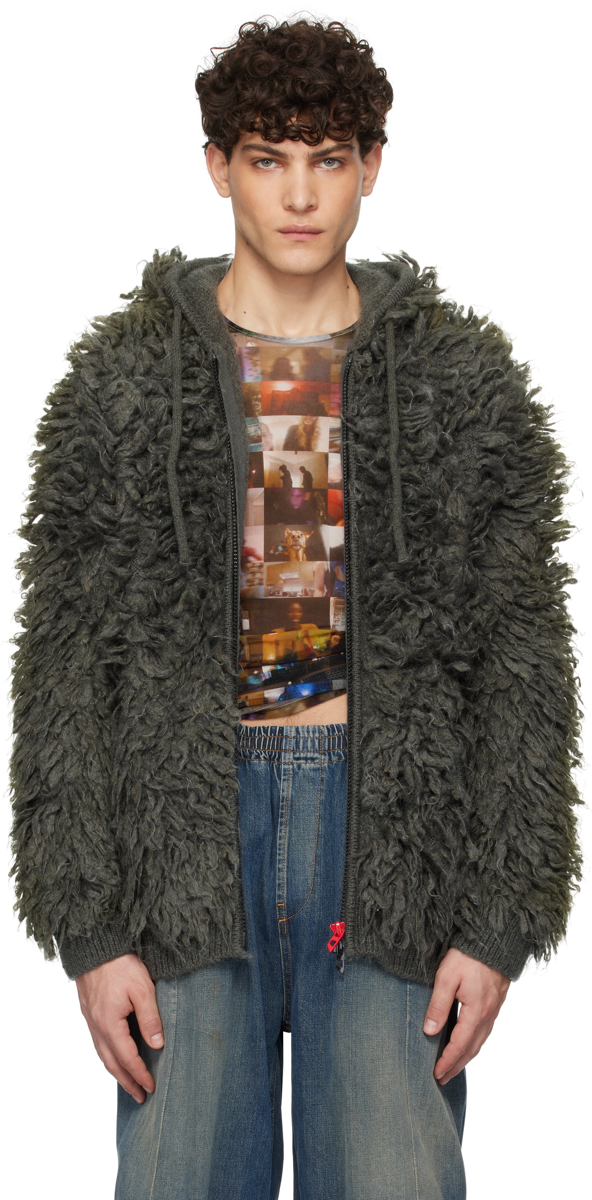 【DIESEL】k-whitman Diesel Gray K-Whitman Jacket Diesel