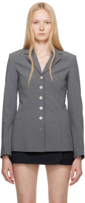 Photo: Sandy Liang Gray Exton Blazer