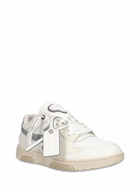 OFF-WHITE - Slim Out Leather Sneakers